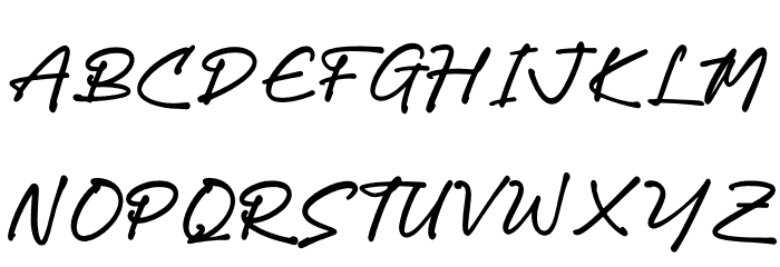 Gastony Signature Font UPPERCASE