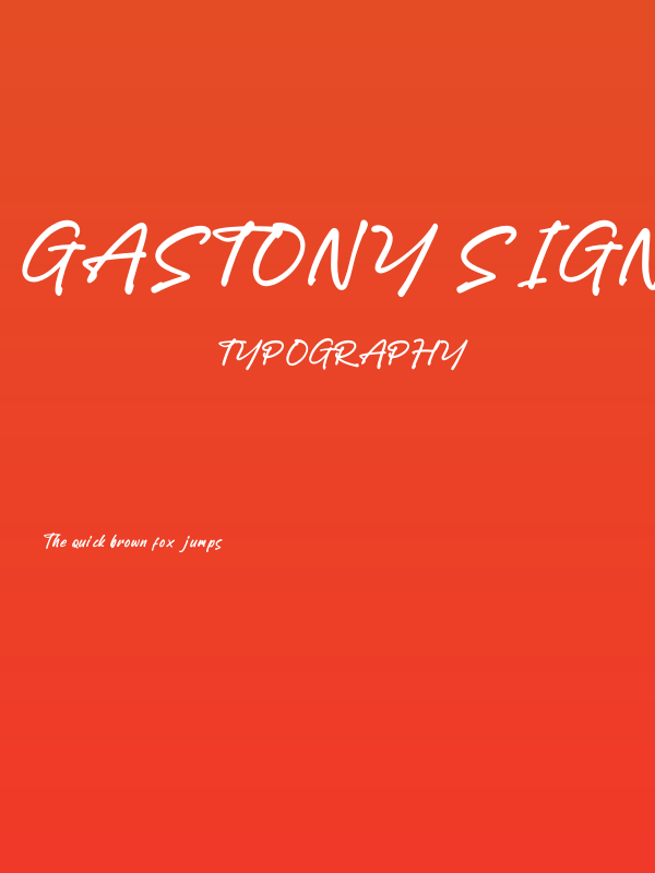 Gastony Signature Poster
