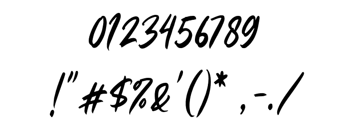 Gastpoll Font OTHER CHARS