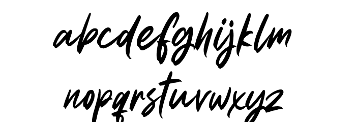 Gastpoll Font LOWERCASE