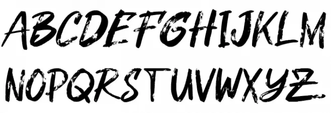 Gastrax Brush Font 字体 大写