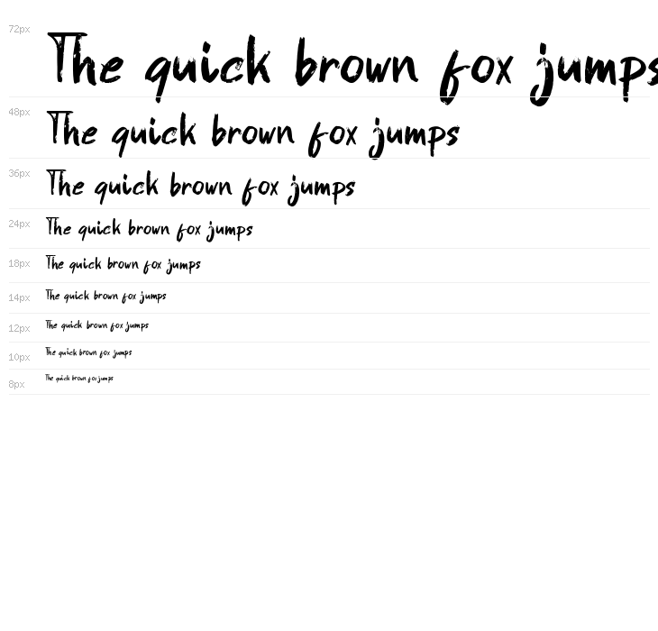 Gastrax Brush Font Waterfall