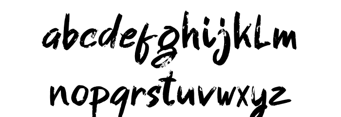 Gastrax Brush Font Font LOWERCASE