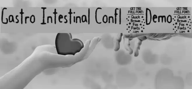 Gastro Intestinal Confl [Demo] Font examples