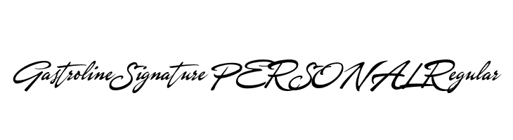 Gastroline Signature PERSONAL Regular  Descarca Fonturi Gratis