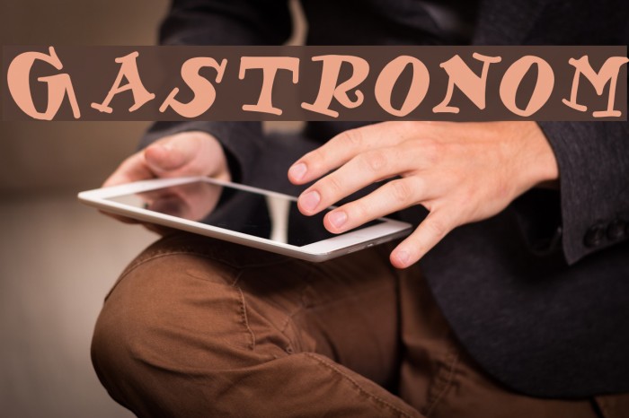 Gastronom Font examples