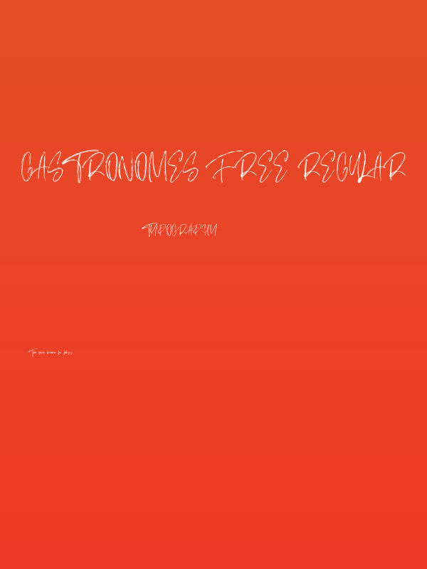 Gastronomes Free Regular Poster