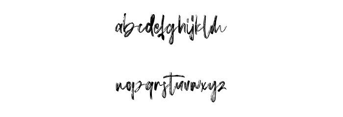 Gastronomes Free Regular Font LOWERCASE
