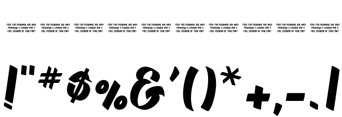 Gatalike_Personal Use Font OTHER CHARS