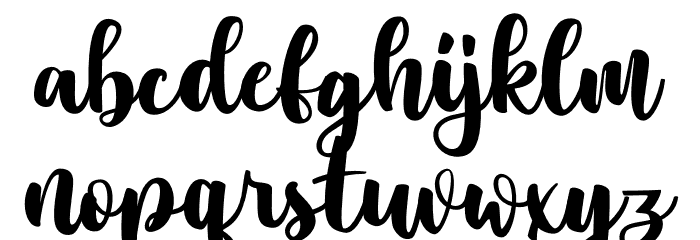 Gatcha Font LOWERCASE