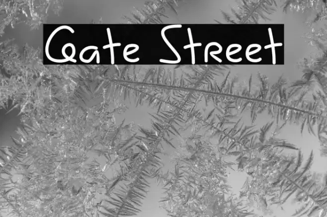 Gate Street Font examples