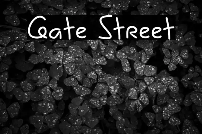 Gate Street Font examples