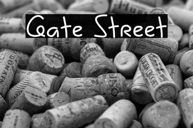 Gate Street Font examples