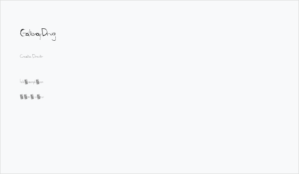 GatewayDrug Business Card