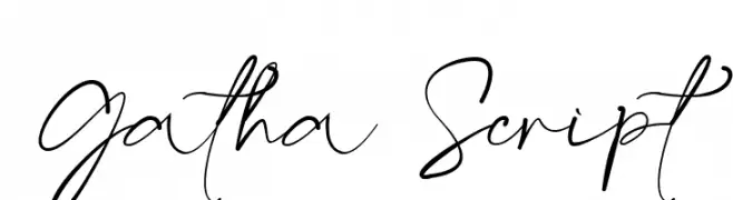 Gatha Script  font caratteri gratis