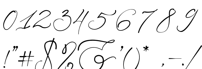 Gatha Script Font OTHER CHARS