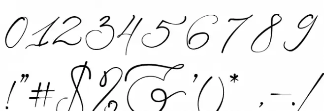 Gatha Script Font OTHER CHARS