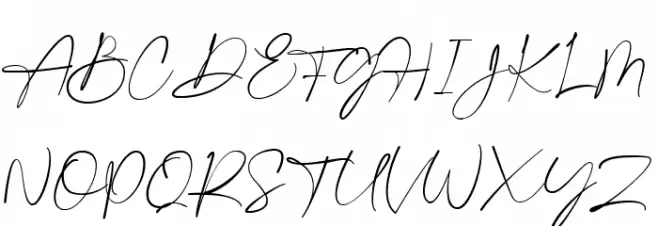 Gatha Script Schriftart Groß