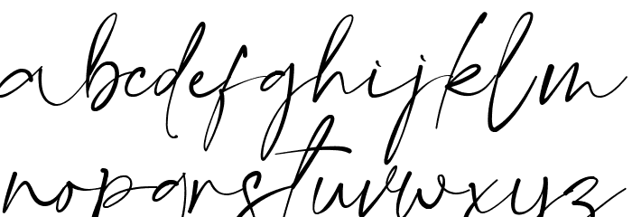 Gatha Script Font LOWERCASE