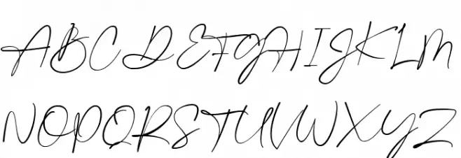 Gatha Script 字体 大写