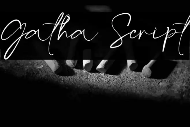 Gatha Script Font examples