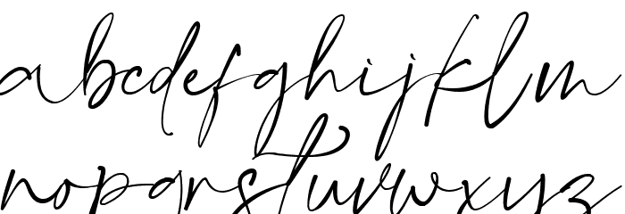 Gatha Script Font LOWERCASE