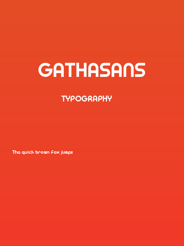 GathaSans Poster