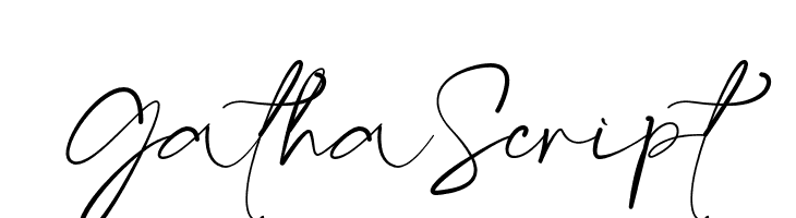 GathaScript  Frei Schriftart Herunterladen