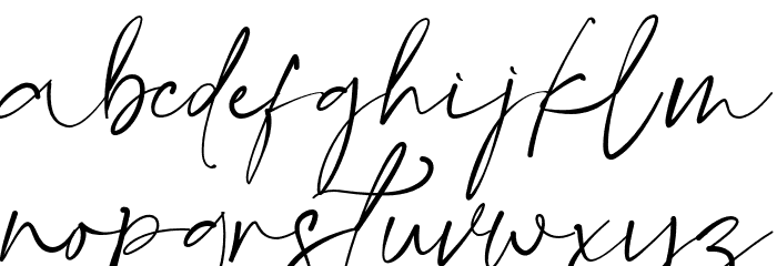 GathaScript Font LOWERCASE