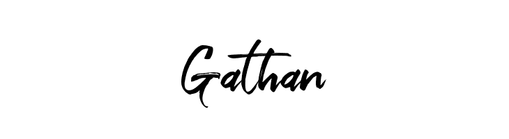 Gathan  フリーフォントのダウンロード