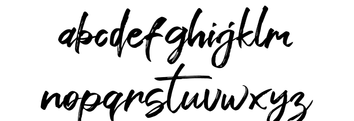 Gathan Font LOWERCASE