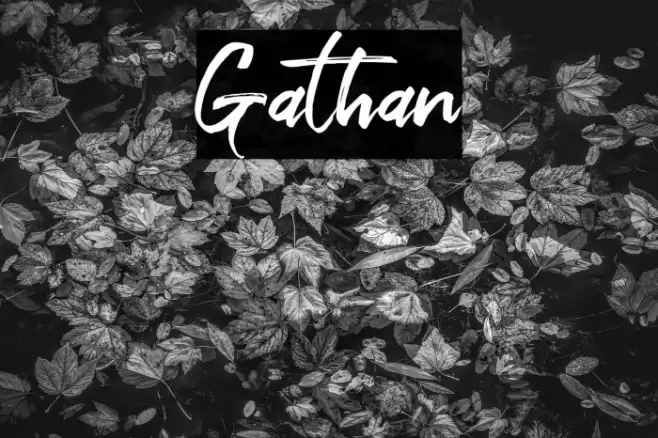 Gathan Font examples