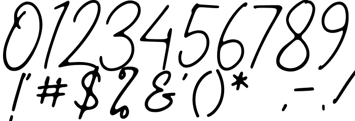 Gatheline Signature Font OTHER CHARS