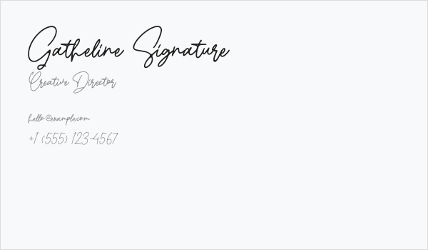 Gatheline Signature Business Card
