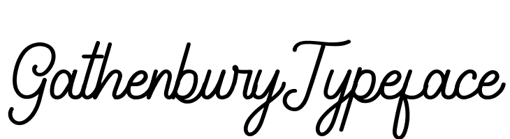 Gathenbury Typeface  नि: शुल्क फ़ॉन्ट्स डाउनलोड