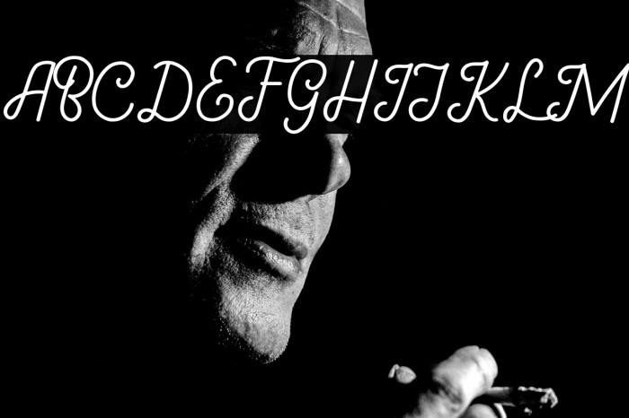 Gathenbury Typeface Example 3