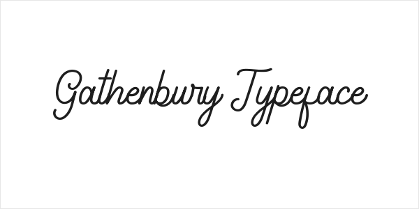 Gathenbury Typeface Logo