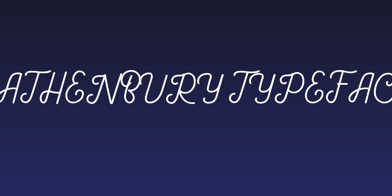 Gathenbury Typeface Social Header