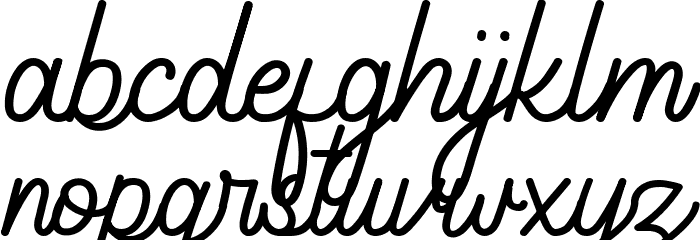 Gathenbury Typeface Font LOWERCASE