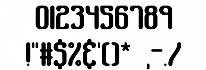 Gather BRK Font OTHER CHARS