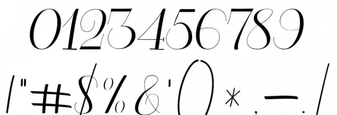 Gather Font OTHER CHARS