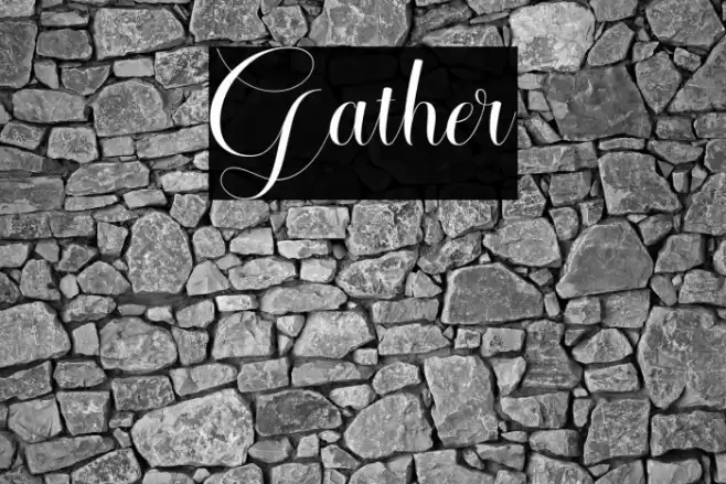 Gather Font examples