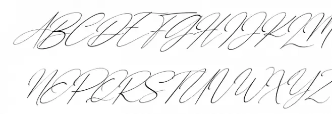 Gathering Day Italic Font UPPERCASE