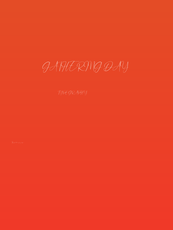 Gathering Day Poster