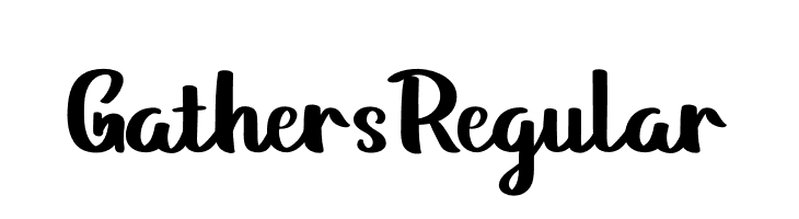 GathersRegular  font caratteri gratis