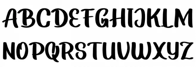GathersRegular フォント 大文字