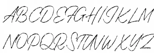 Gatinlose Schriftart Groß