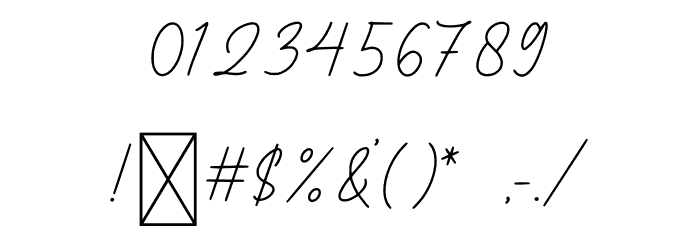 Gatkins - Demo Font OTHER CHARS