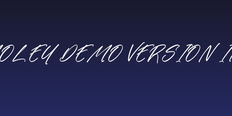 Gatmoley DEMO VERSION Italic Social Header