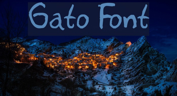 Gato Font examples